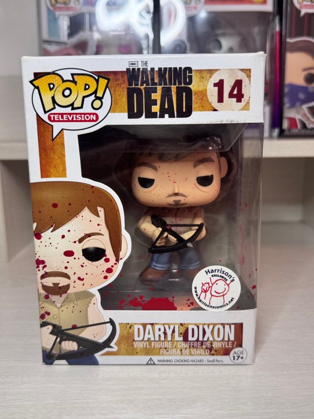 Funko Pop! The Walking Dead - Daryl Dixon Bloody #14 Harrison Comics Exclusive